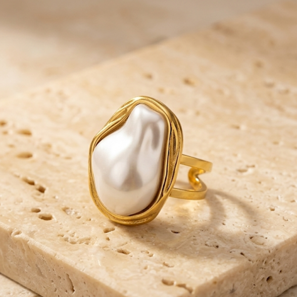 Aurapearl Ring (Adjustable)